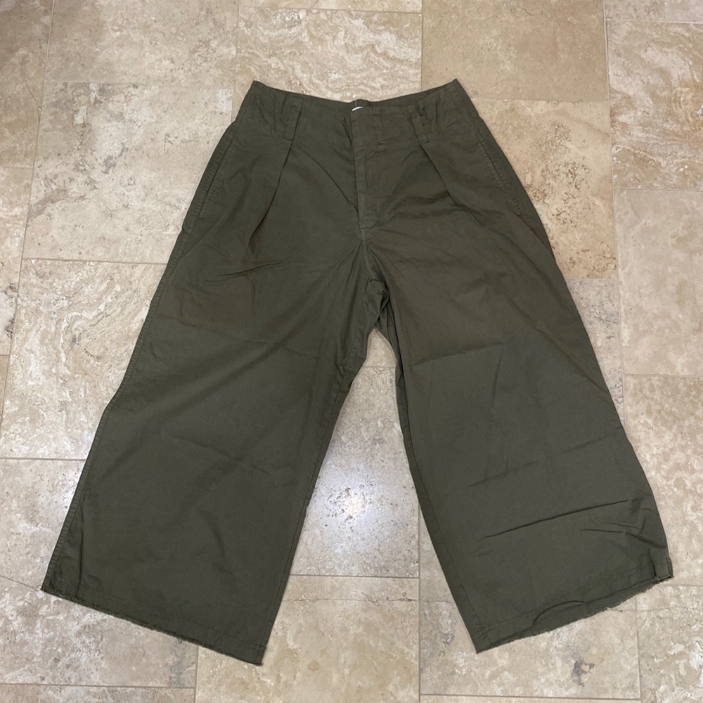 Velvet brand green flare pants.